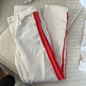 MOTHER Denim Mid Rise Dazzler Crop